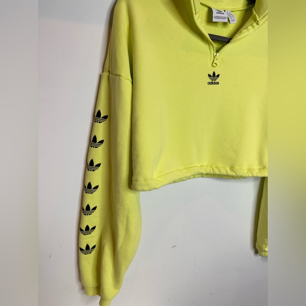 Adidas Quarter Zip Crop Sweater - Picture 4 of 8